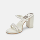 White Smoke Barrit Pearl Heels Heel
