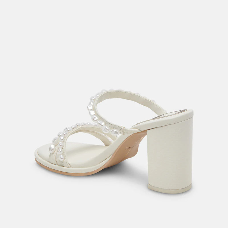 White Smoke Barrit Pearl Heels Heel