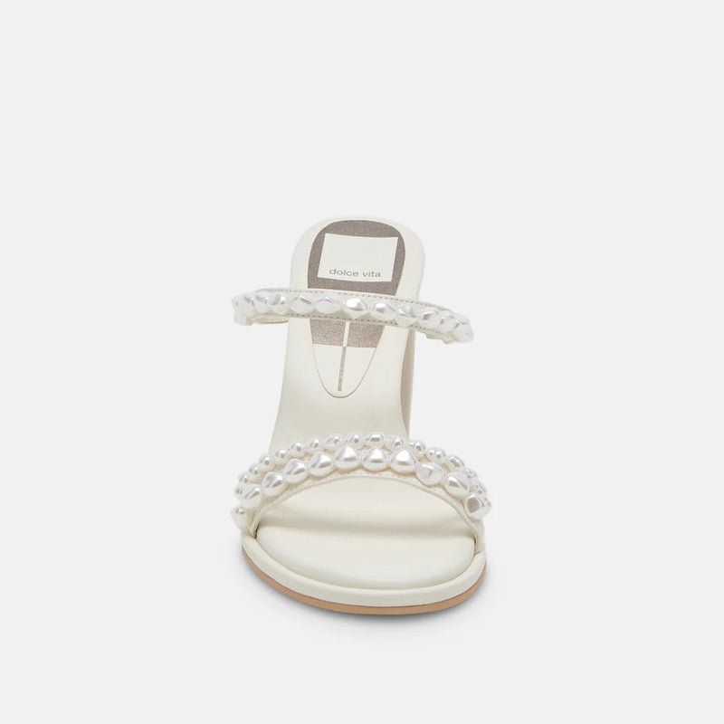 White Smoke Barrit Pearl Heels Heel