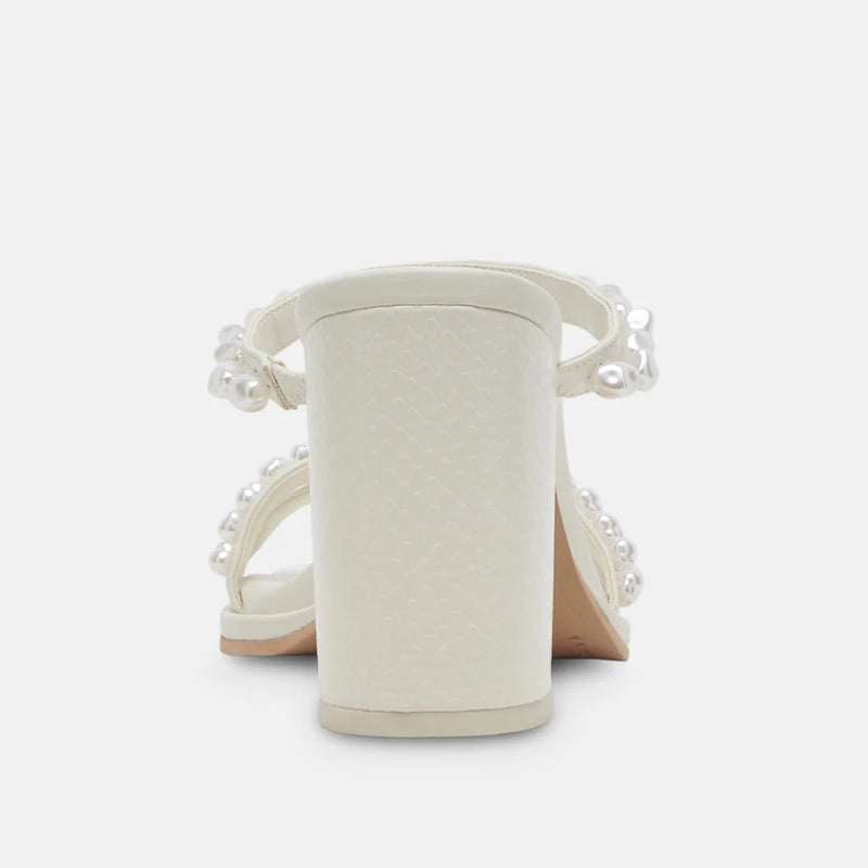 White Smoke Barrit Pearl Heels Heel