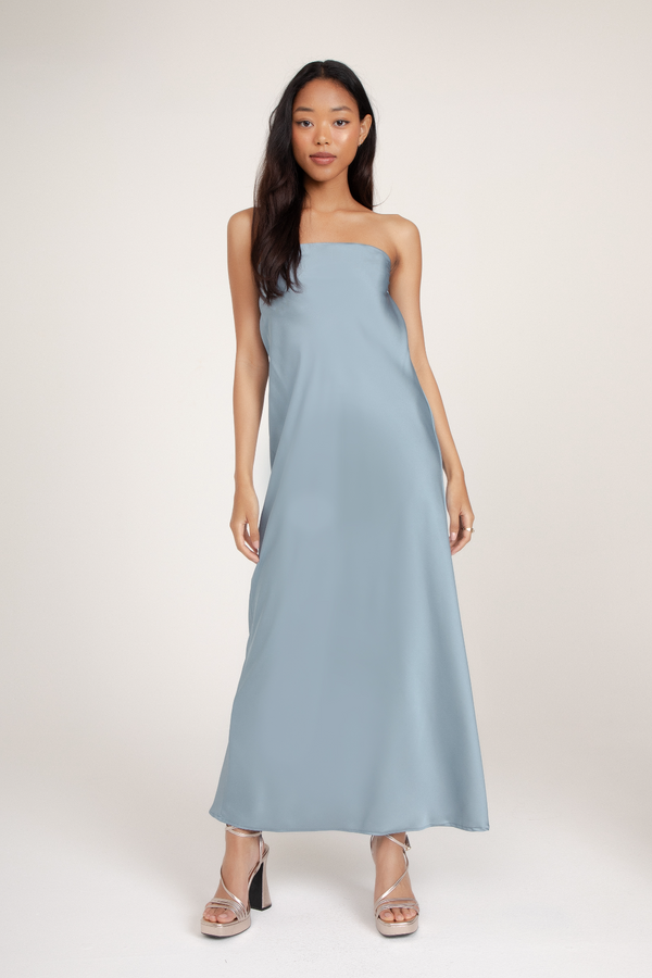 Light Gray Talia Dress Midi Dress