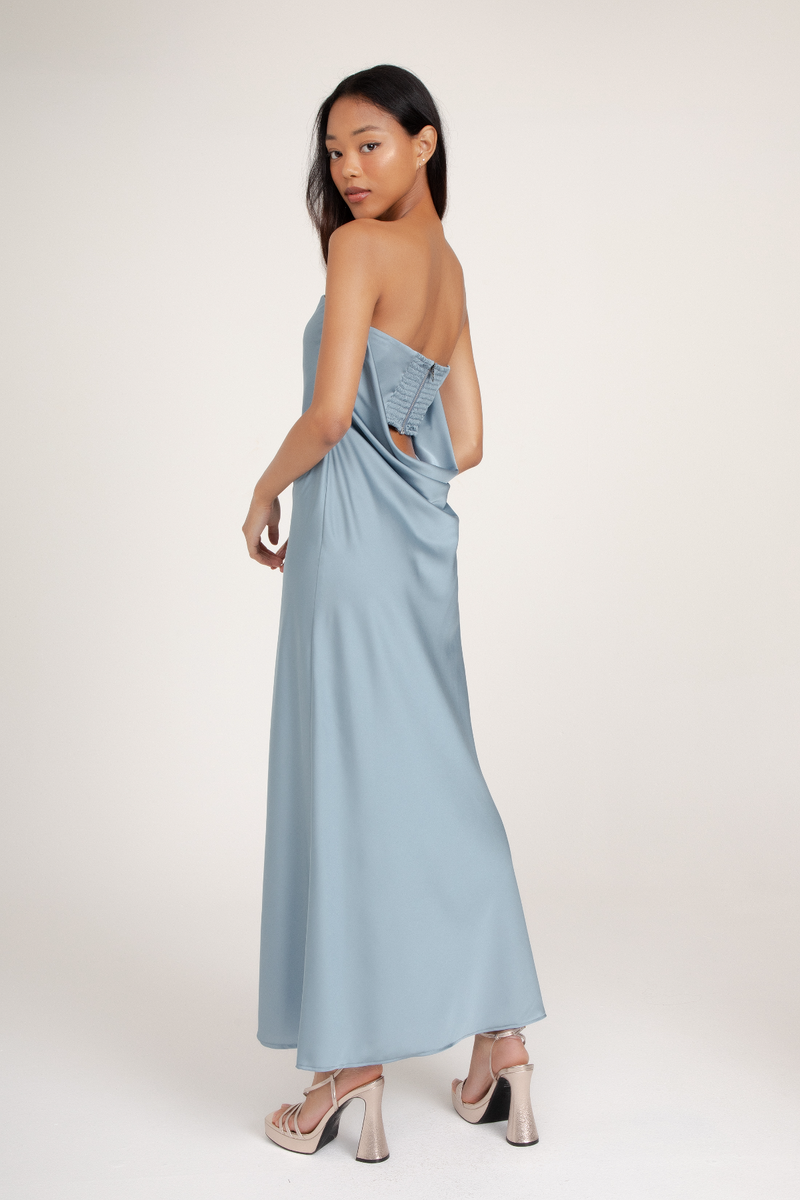 Light Gray Talia Dress Midi Dress