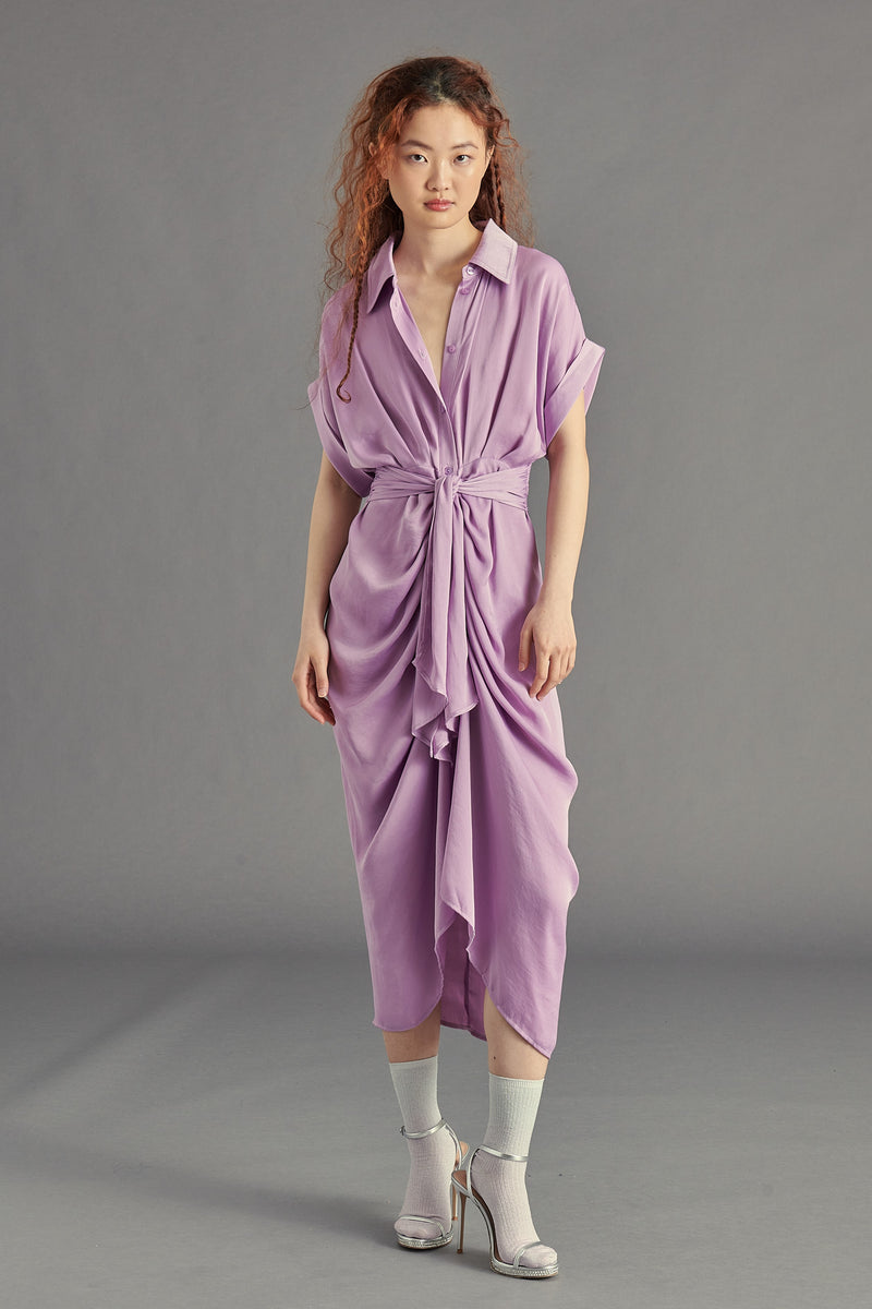 Slate Gray Tori Dress Midi Dress