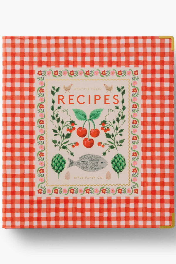 Light Gray Cherry Farm Recipe Binder Recipe Book