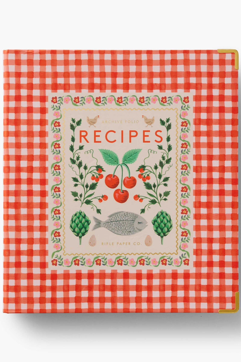 Light Gray Cherry Farm Recipe Binder Recipe Book