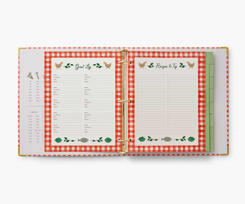 White Smoke Cherry Farm Recipe Binder Recipe Book