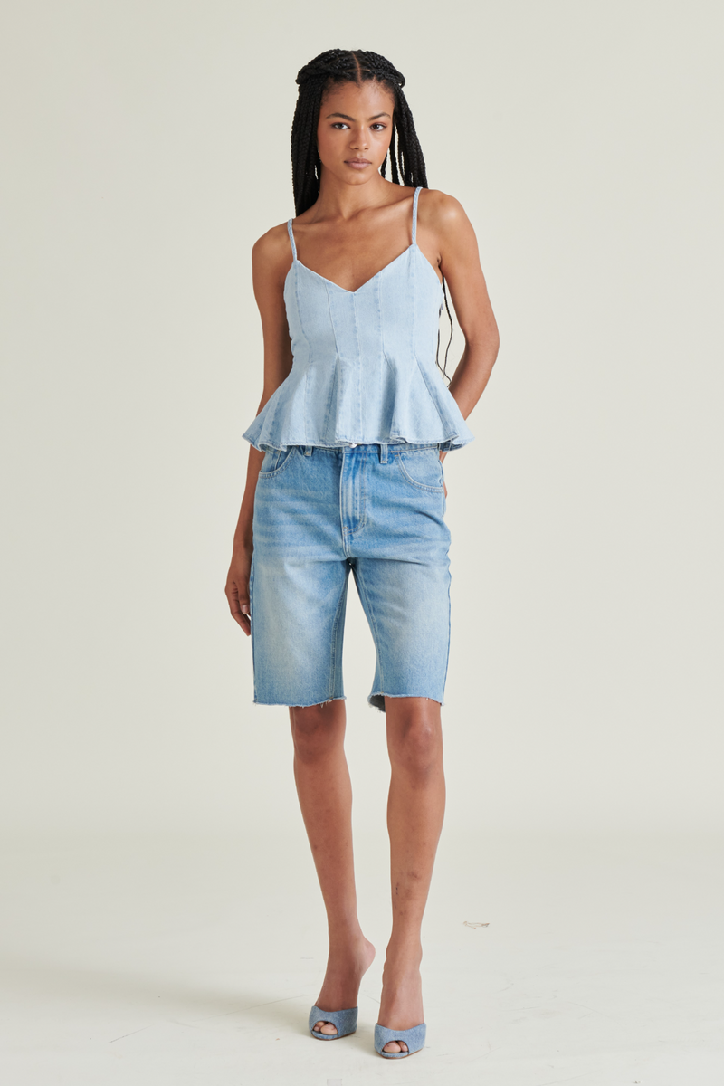 Light Gray Demi Top Top