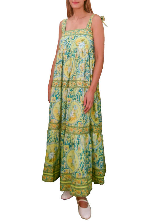 Brinley Dress in Tresco Floral Pistacho