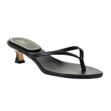 Dark Slate Gray Brissa Kitten Heel Thong Sandal Heel