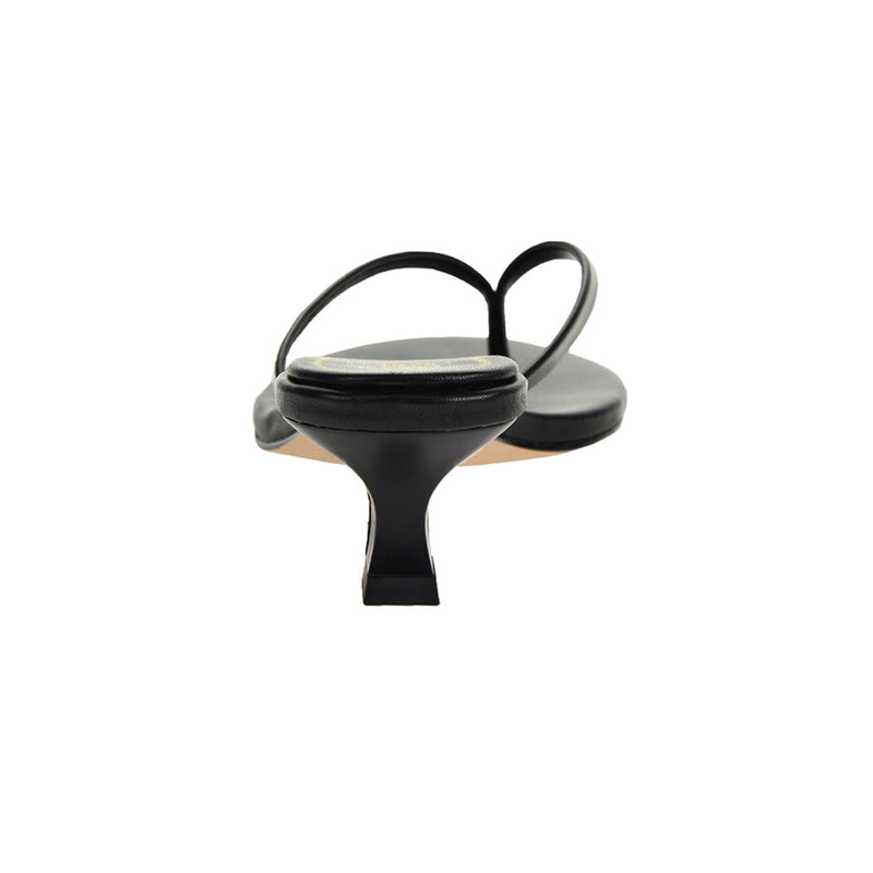 Gray Brissa Kitten Heel Thong Sandal Heel