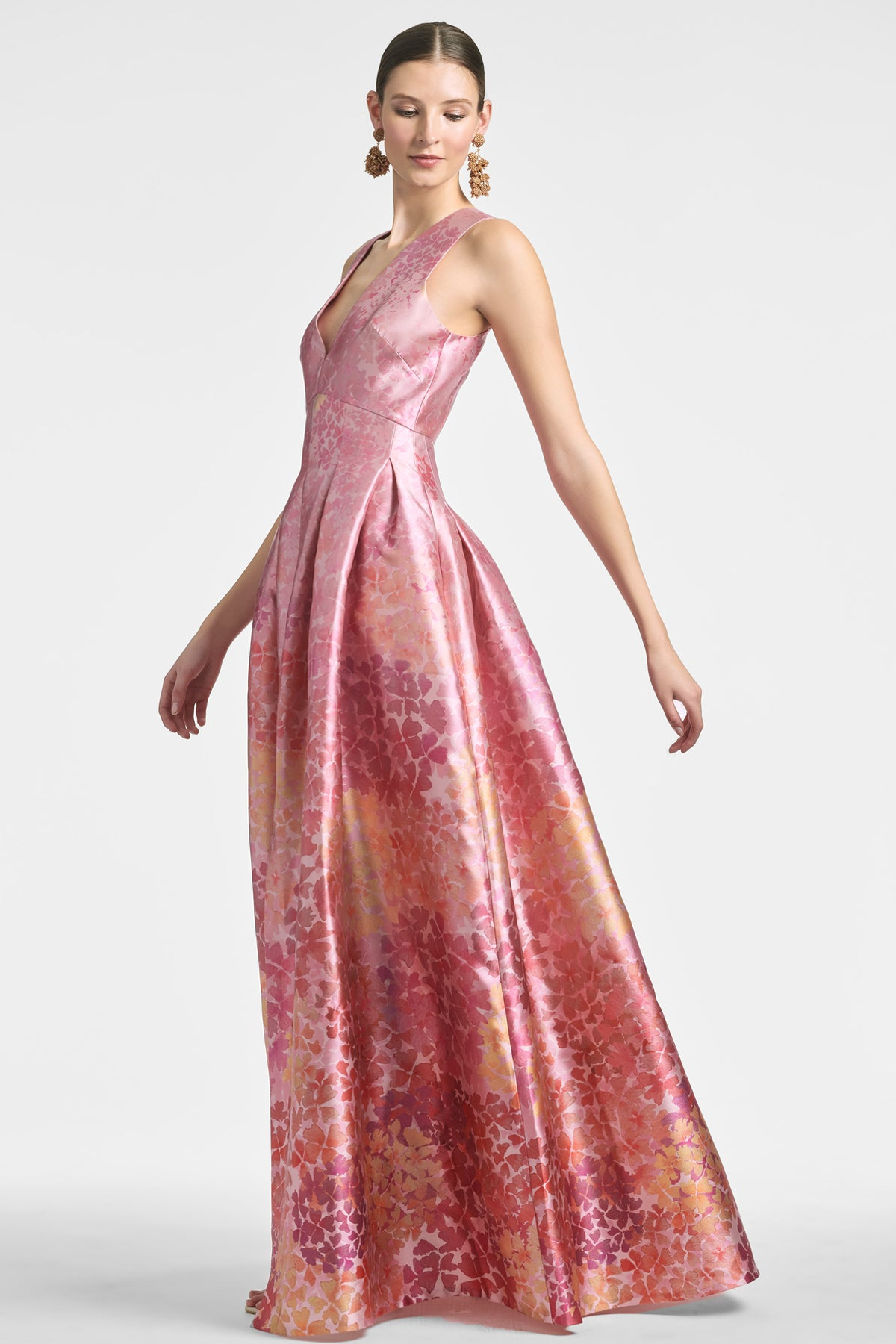 Sachin & Babi Brooke Gown - Light Sunset Hydrangea