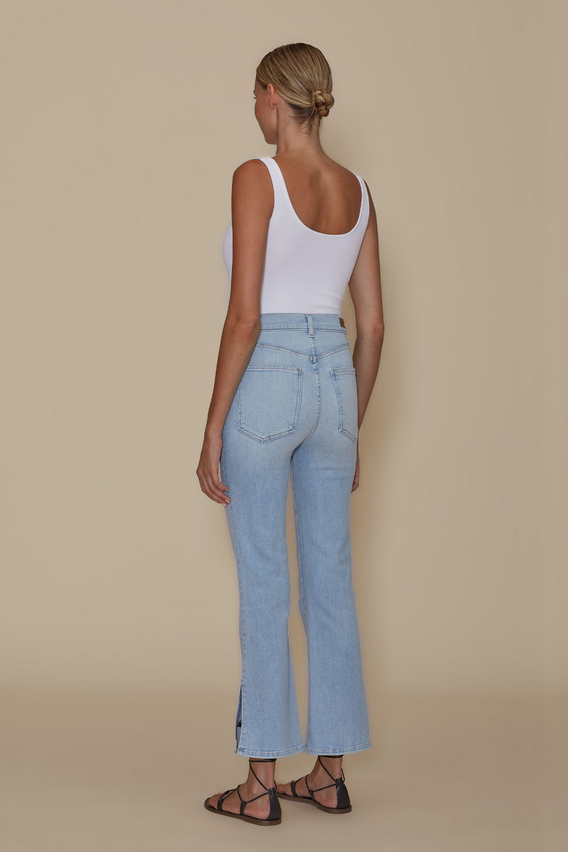 Rosy Brown Stella Crop Flare - Ice Breaker Jeans