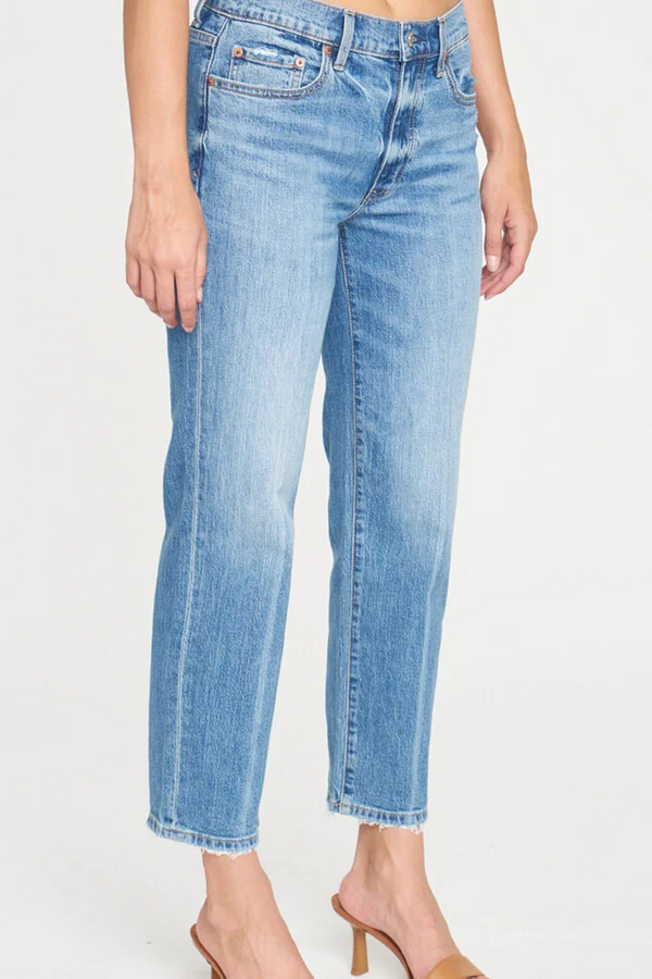 Light Gray Backstage Mid Rise Straight Jean | Loyalty Jeans