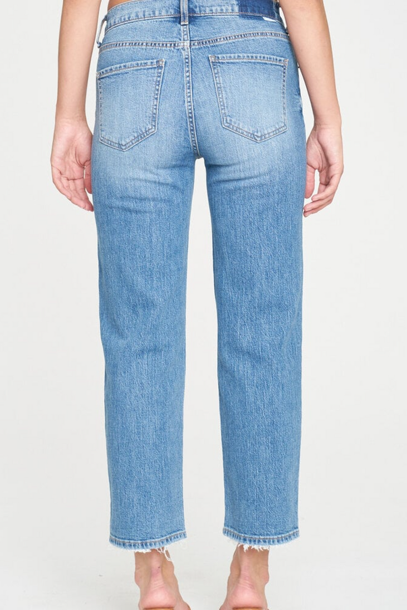 Cadet Blue Backstage Mid Rise Straight Jean | Loyalty Jeans
