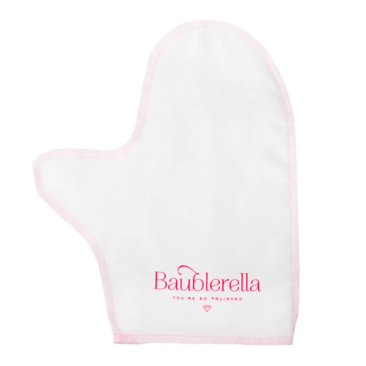 White Smoke Glitzy Glove Anti-Tarnish Jewelry Polishing Mitt Mit