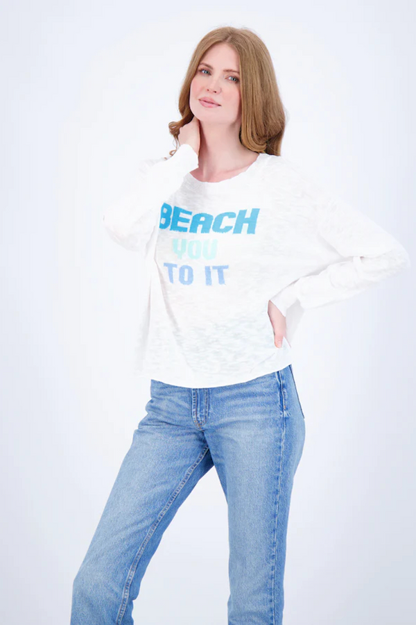 Lavender Beach You To It Sweater Sweater