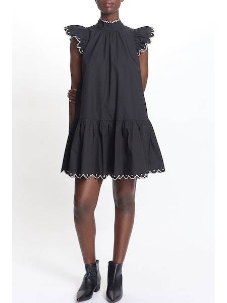 White Smoke Charlotte Dress Mini Dress