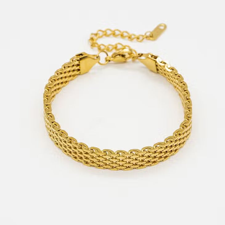 White Smoke Braided Band Bracelet Bracelet