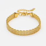 White Smoke Braided Band Bracelet Bracelet
