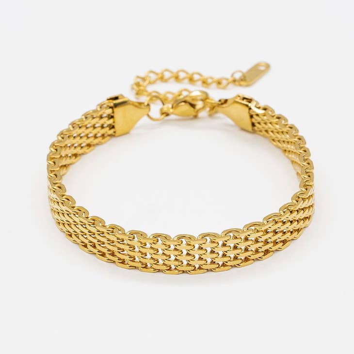 White Smoke Braided Band Bracelet Bracelet