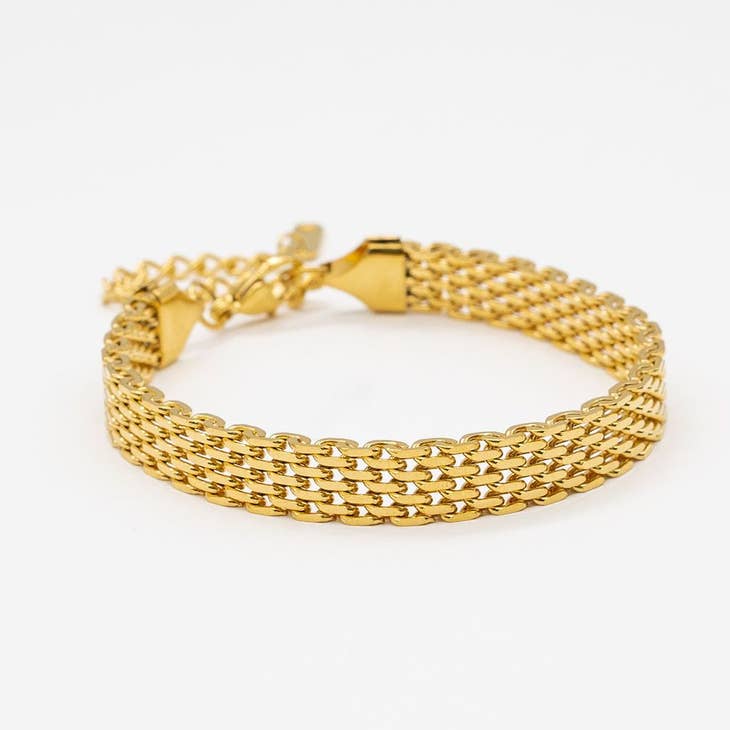 White Smoke Braided Band Bracelet Bracelet