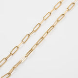Lavender Hammered Links Necklace Necklace