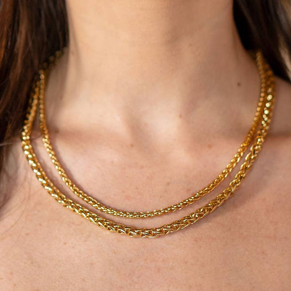 Tan Knotted Necklace Mini Necklace