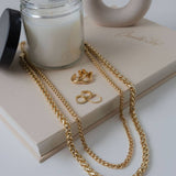 Dark Gray Knotted Necklace Mini Necklace