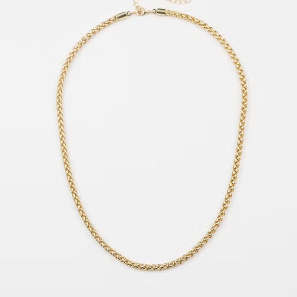 White Smoke Knotted Necklace Mini Necklace