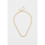 White Smoke Matte Herringbone Necklace Necklace