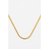 White Smoke Matte Herringbone Necklace Necklace