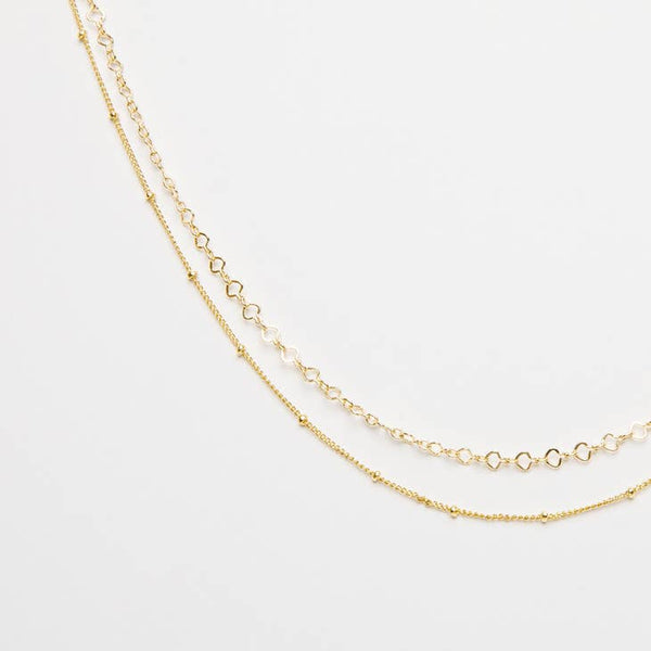 White Smoke Satellite Layered Choker Necklace