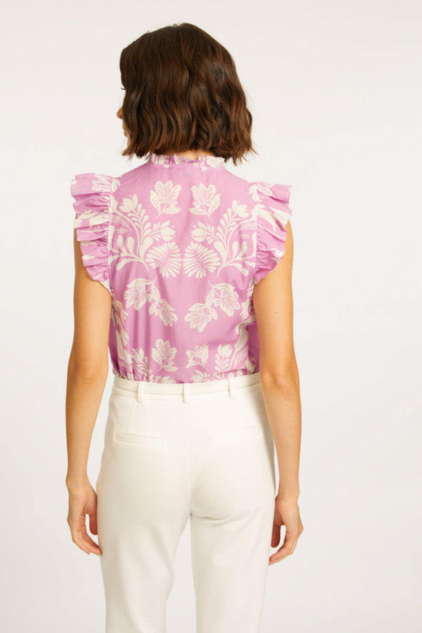 Evelyn Top in Palm Serenade