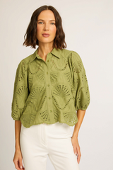 Light Gray Juliette Lace Top Top