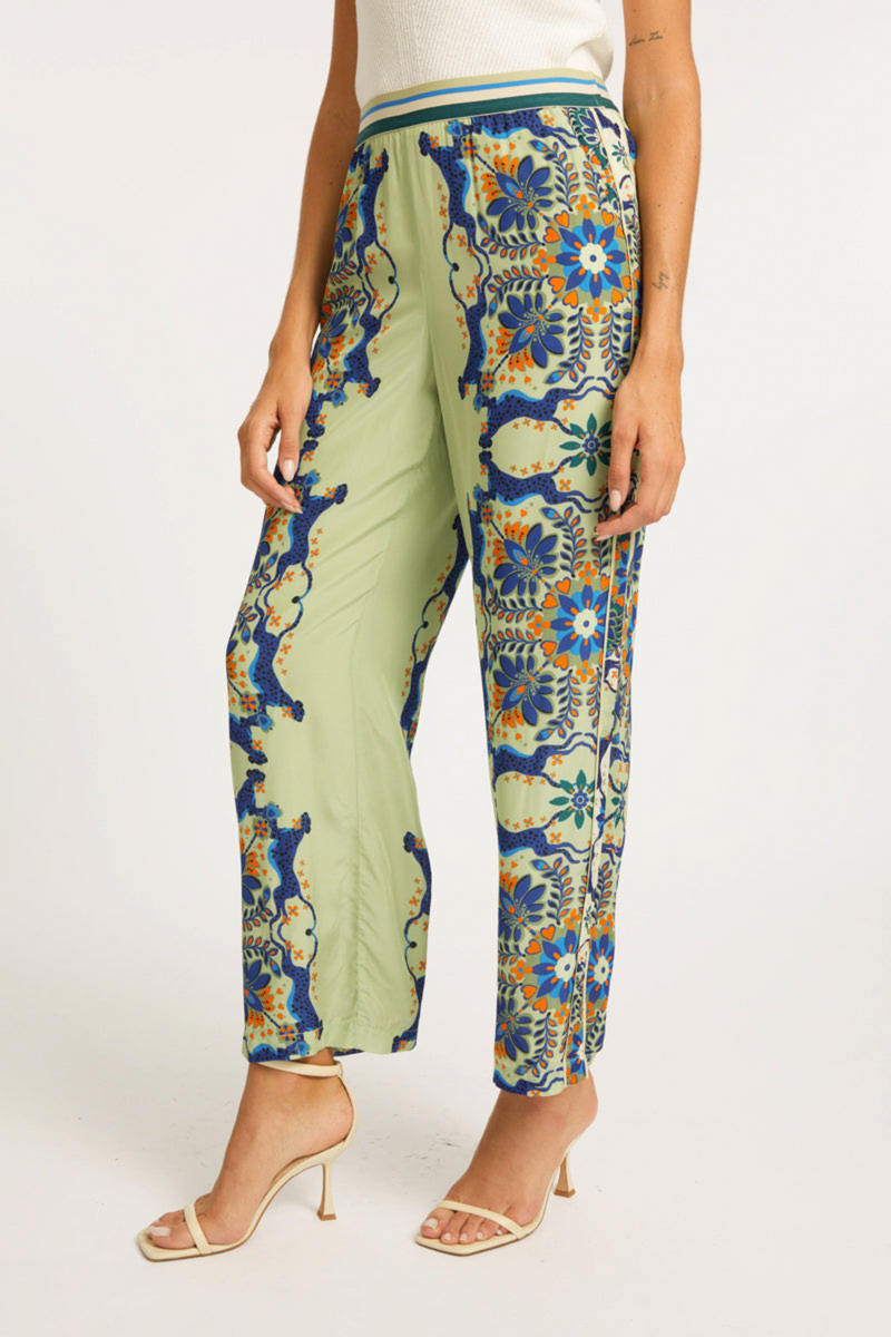 Antique White Max Pant in Wildcat Tapestry Pant