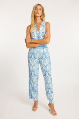 Beige Max Pant in Porcelain Deco Pant