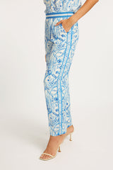 Beige Max Pant in Porcelain Deco Pant