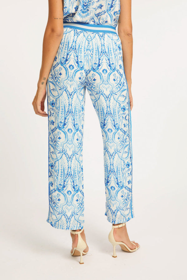 Beige Max Pant in Porcelain Deco Pant