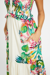 Light Gray NYX Dress in Amakhala Midi Dress