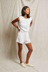 Gray Dani Summer Boucle Shorts Short
