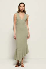 Light Gray Carmel Midi Dress Midi Dress