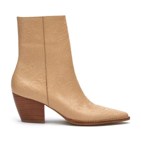 Caty Bootie | Natural Paisley