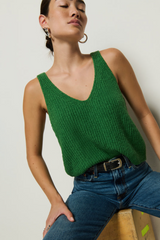 Light Gray Cece Sweater Tank Tank