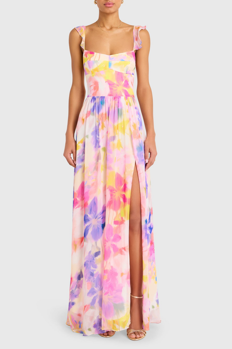 Misty Rose Terrassa Maxi in Layla Print Maxi Dress