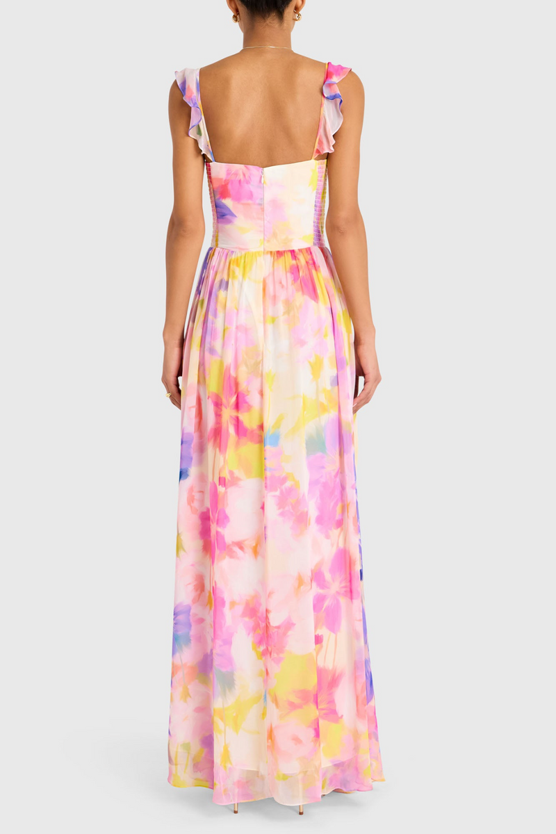 Misty Rose Terrassa Maxi in Layla Print Maxi Dress