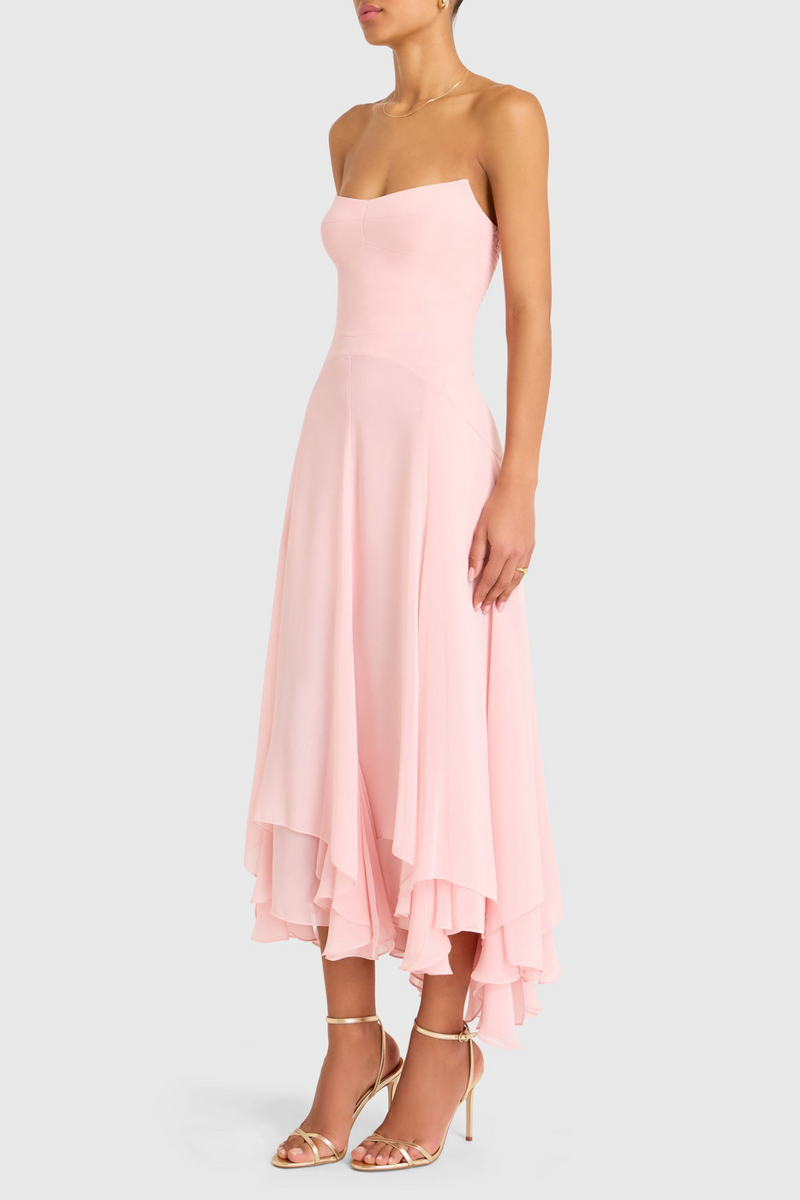Misty Rose Monterey Dress Midi Dress