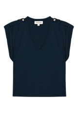 Black Cooper V-Neck Tank Top
