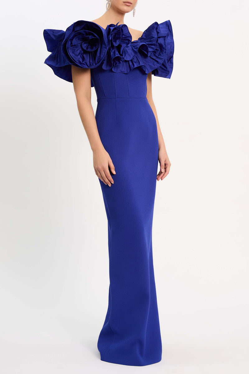 Midnight Blue Cora | Taffeta Gown Formal Dress