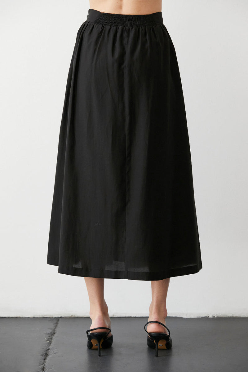 Black Faye Skirt Midi Skirt