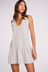 Light Gray Cam Tennis Dress Mini Dress
